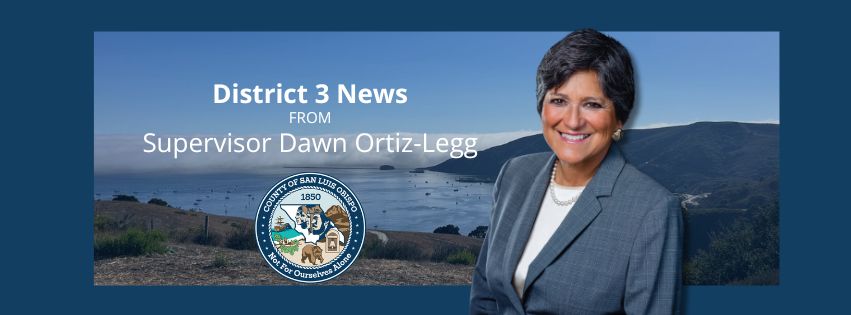 County of San Luis Obispo seal Dawn Ortiz Legg 3rd District Supervisor County of San Luis Obsipo