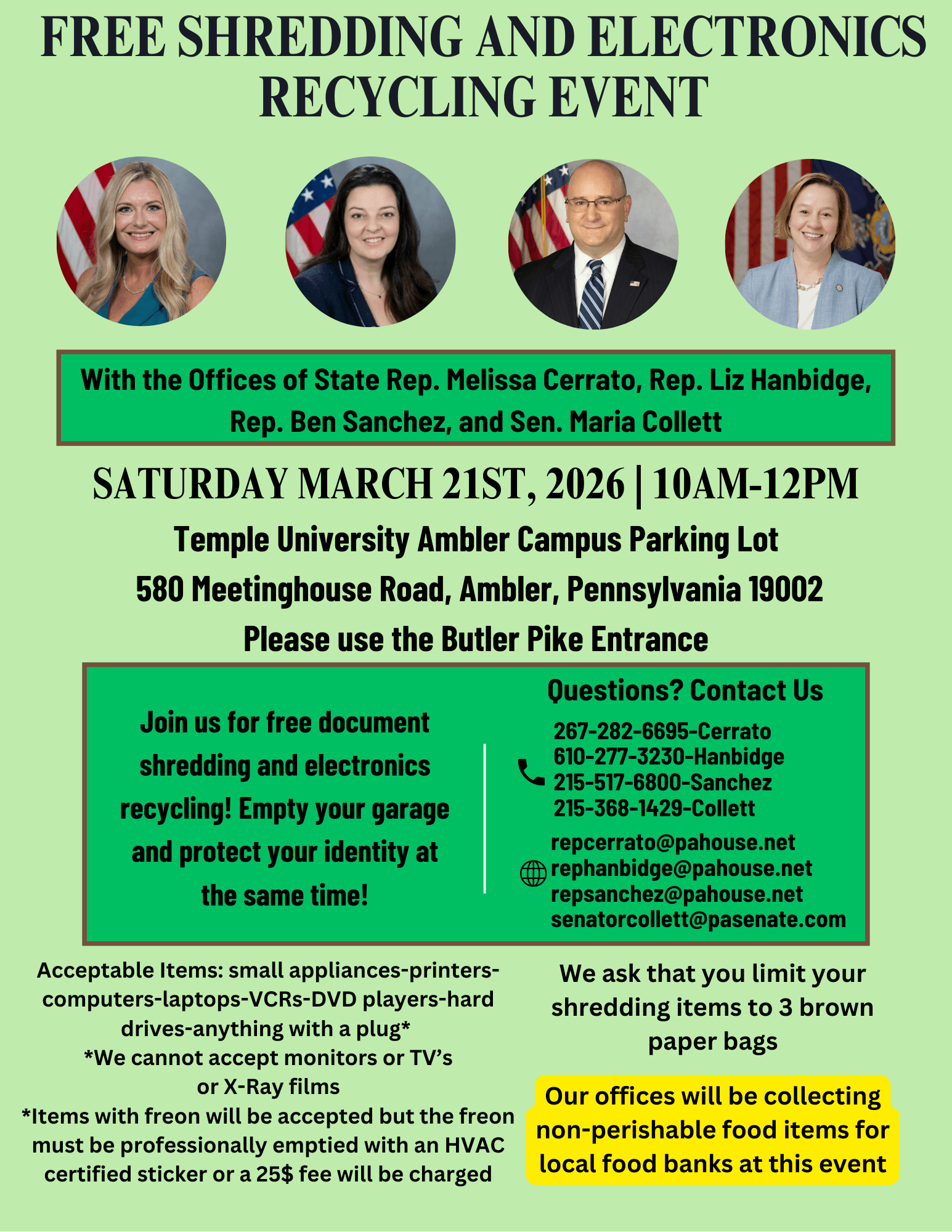 Information regarding a community member's coat drive.