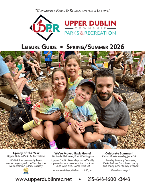 a visual of the Upper Dublin Leisure Guide cover
