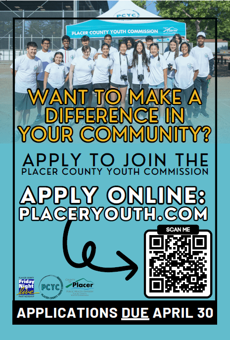 Clickable image for Placer Youth Commission application