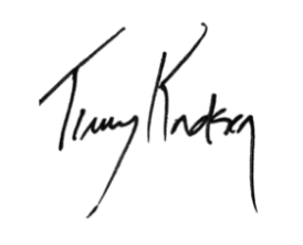 Alderman Timmy Knudsen’s handwritten signature.