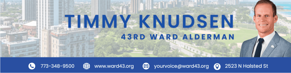Photo of Timmy Knudsen, Alderman of the 43rd Ward of Chicago, IL