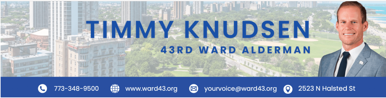 Photo of Timmy Knudsen, Alderman of the 43rd Ward of Chicago, IL