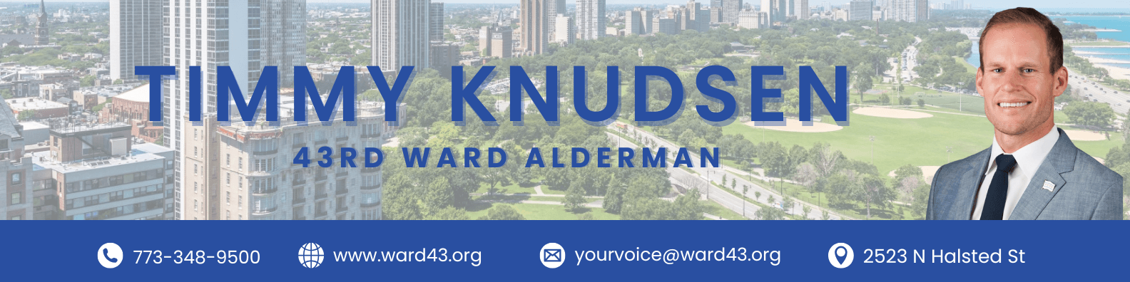 Photo of Timmy Knudsen, Alderman of the 43rd Ward of Chicago, IL