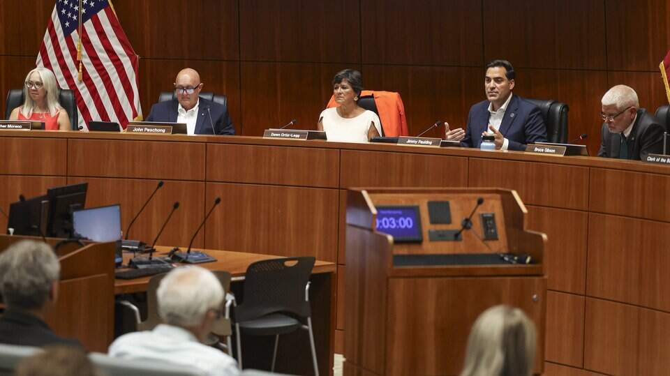 Supervisors deliberate during the Budget Hearings earlier this month