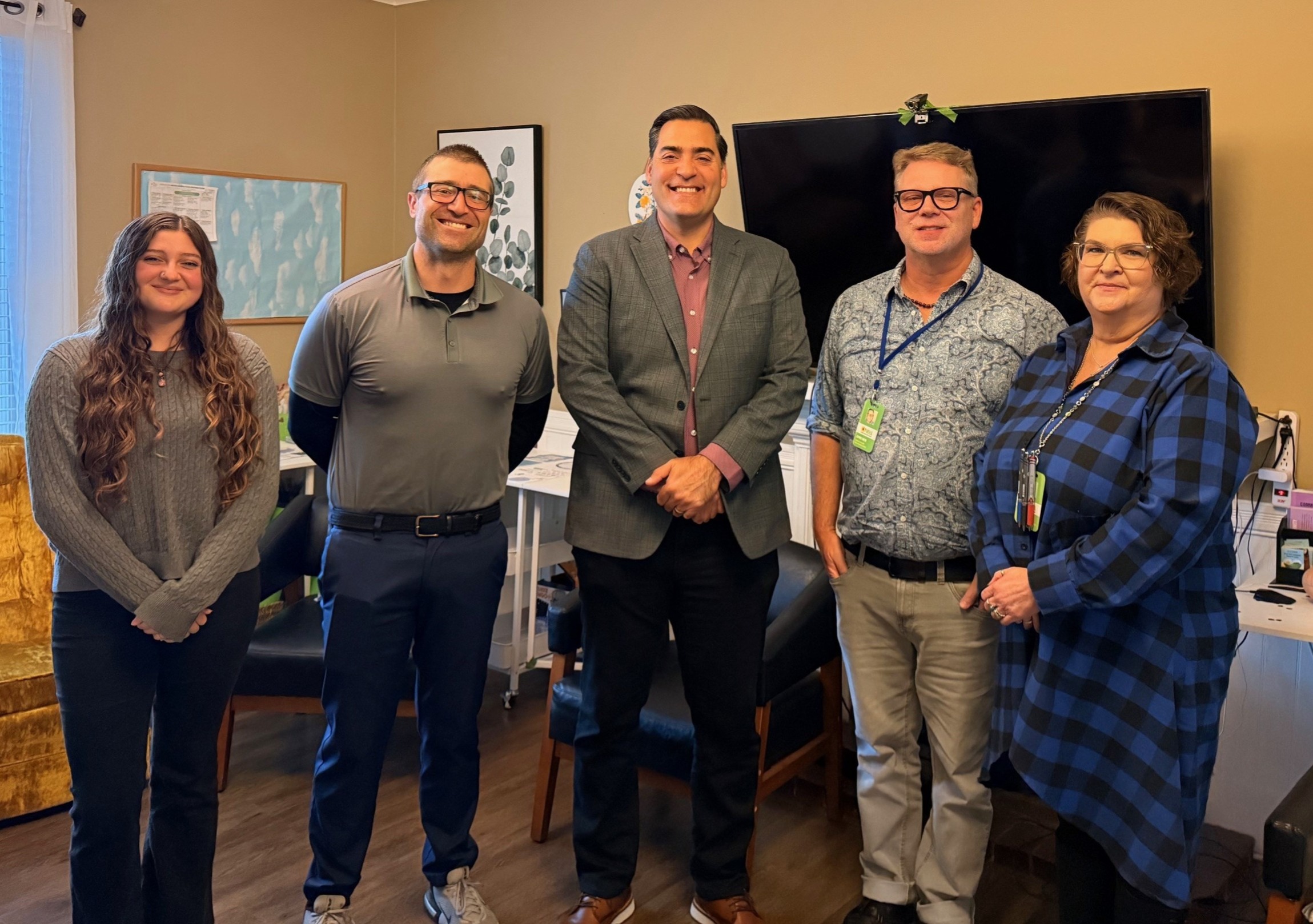 Group photo of TMHA staff and Supervisor Paulding at the Safe Haven Wellness Center